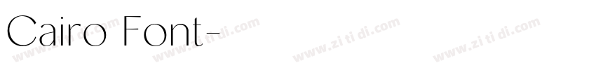 Cairo Font字体转换